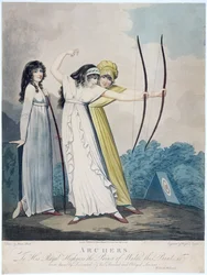 Archers, engraved by J.H. Wright and Conrad Ziegler